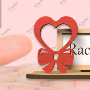 Intra απο ξύλο plywood 3mm-4mm πάχος – Valentine Place Holder Laser. Κάρτα ονόματος Δίασταση  20x20 cm INTRAFABR-85846576