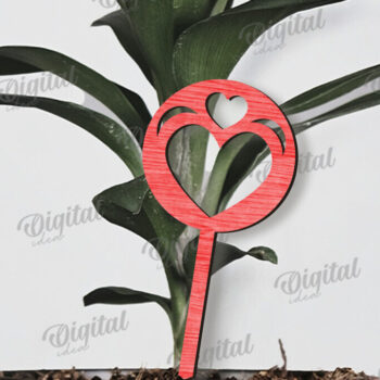 Intra απο ξύλο plywood 3mm-4mm πάχος – Πακέτο κοπής με λέιζερ για το Valentine Plant Stakes Δίασταση  20x20 cm INTRAFABR-110383415 - Image 5