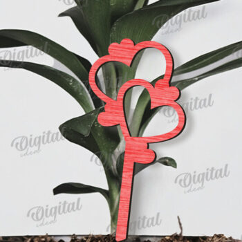 Intra απο ξύλο plywood 3mm-4mm πάχος – Πακέτο κοπής με λέιζερ για το Valentine Plant Stakes Δίασταση  20x20 cm INTRAFABR-110383415 - Image 8