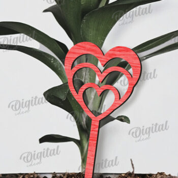 Intra απο ξύλο plywood 3mm-4mm πάχος – Πακέτο κοπής με λέιζερ για το Valentine Plant Stakes Δίασταση  20x20 cm INTRAFABR-110383415 - Image 9