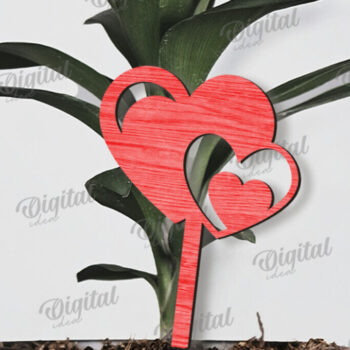 Intra απο ξύλο plywood 3mm-4mm πάχος – Πακέτο κοπής με λέιζερ για το Valentine Plant Stakes Δίασταση  20x20 cm INTRAFABR-110383415 - Image 11