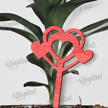 Intra απο ξύλο plywood 3mm-4mm πάχος – Πακέτο κοπής με λέιζερ για το Valentine Plant Stakes Δίασταση  20x20 cm INTRAFABR-110383415 - Image 12