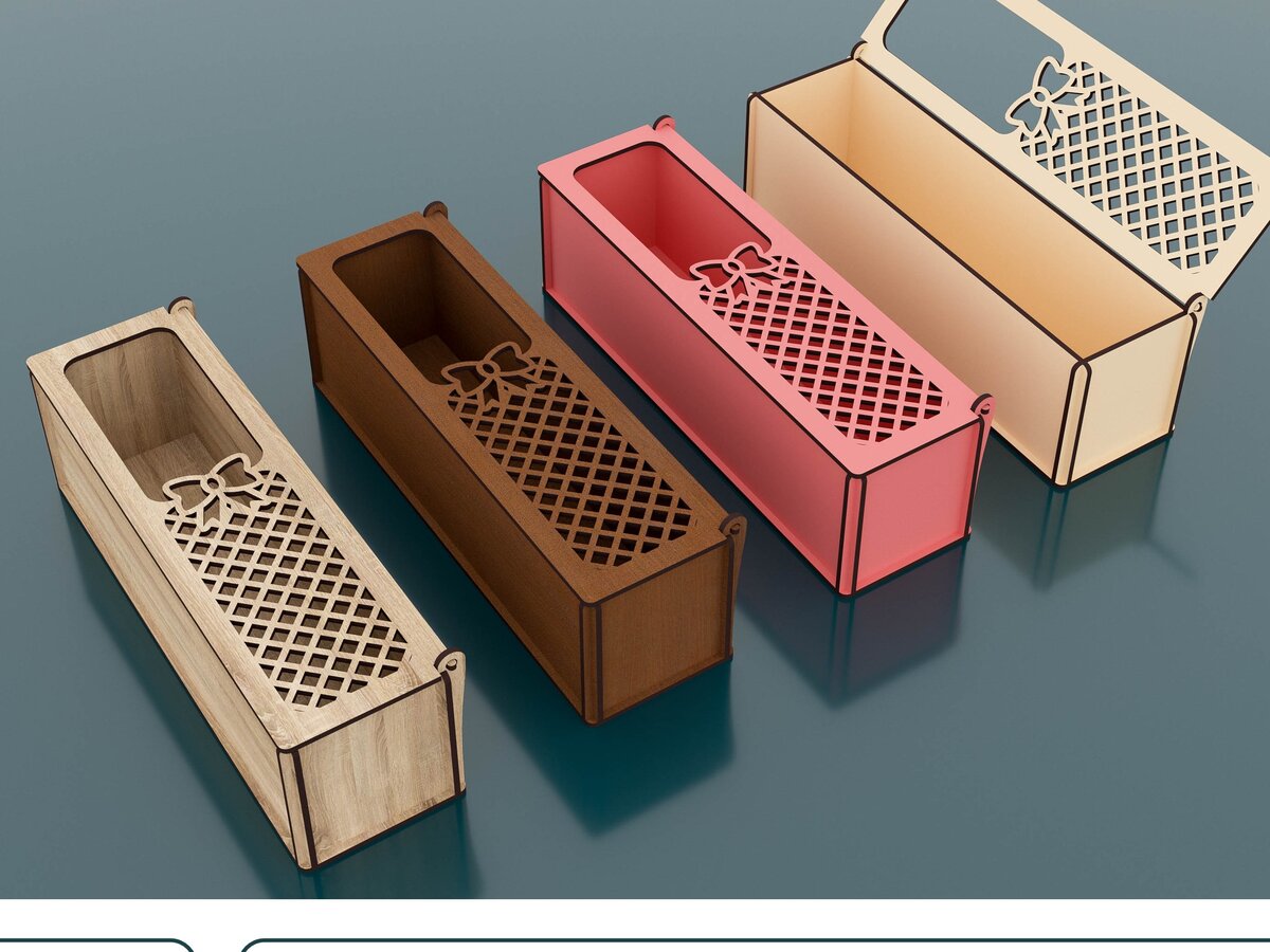 Intra απο ξύλο plywood 3mm-4mm πάχος – Κουτί δώρου Valentine Rose Δίασταση  20x20 cm INTRAFABR-57956964