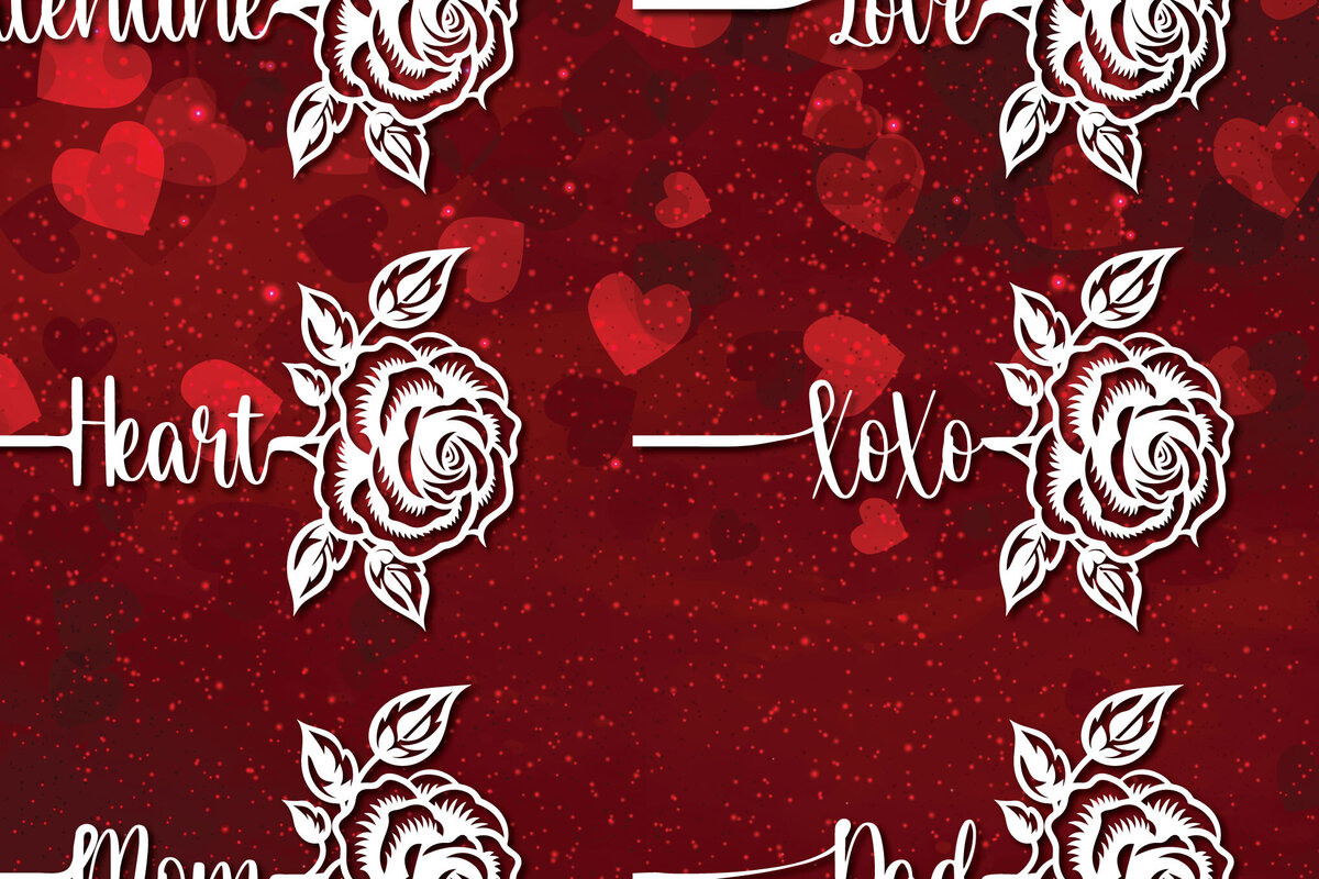 Intra απο ξύλο plywood 3mm-4mm πάχος – Πακέτο με Valentine Rose Δίασταση  20x20 cm INTRAFABR-87157101