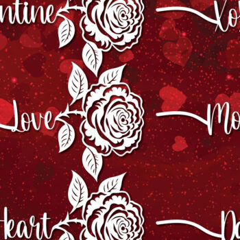 Intra απο ξύλο plywood 3mm-4mm πάχος – Πακέτο με Valentine Rose Δίασταση  20x20 cm INTRAFABR-87178590 - Image 1