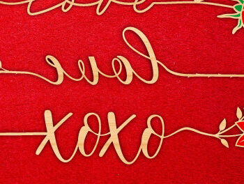 Intra απο ξύλο plywood 3mm-4mm πάχος – Valentine Rose Design Δίασταση  40x30 cm INTRAFABR-23976944 - Image 1