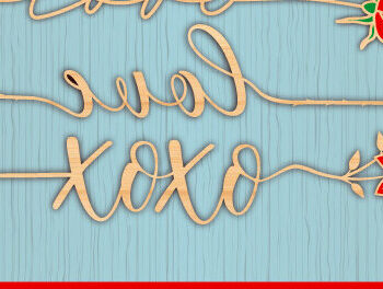 Intra απο ξύλο plywood 3mm-4mm πάχος – Valentine Rose Design Δίασταση  40x30 cm INTRAFABR-23976944 - Image 2