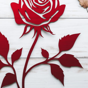 Intra απο ξύλο plywood 3mm-4mm πάχος – Αρχείο κοπής με λέιζερ Valentine Rose Δίασταση  20x20 cm INTRAFABR-111404493 - Image 1