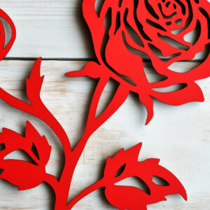 Intra απο ξύλο plywood 3mm-4mm πάχος – Αρχείο κοπής με λέιζερ Valentine Rose Δίασταση  20x20 cm INTRAFABR-111406802