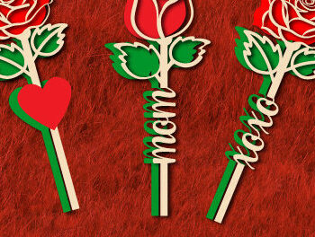 Intra απο ξύλο plywood 3mm-4mm πάχος – Valentine Rose Cut Επεξεργάσιμο Κείμενο1302 Δίασταση  20x20 cm INTRAFABR-113980633 - Image 6