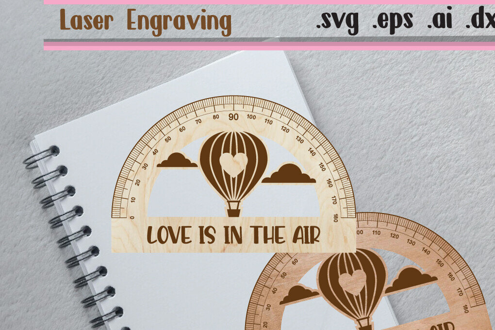 Intra απο ξύλο plywood 3mm-4mm πάχος – Valentine Ruler Arch - Ruler Protactor Δίασταση  20x20 cm INTRAFABR-113620503