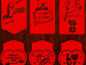 Intra απο ξύλο plywood 3mm-4mm πάχος – Ετικέτες δώρου του Αγίου Βαλεντίνου Πακέτο κοπής με λέιζερ Δίασταση  20x20 cm INTRAFABR-54682069 - Image 2