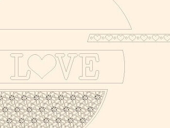 Intra απο ξύλο plywood 3mm-4mm πάχος – Πακέτο Sign Valentine Δίασταση  40x30 cm INTRAFABR-57027641 - Image 5