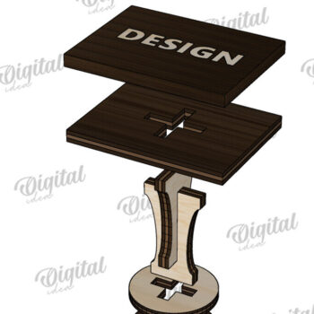 Intra απο ξύλο plywood 3mm-4mm πάχος – Σφραγίδα Αγίου Βαλεντίνου. Αγαπήστε το Δίασταση 20x20 cm INTRAFABR-114873521 - Image 2