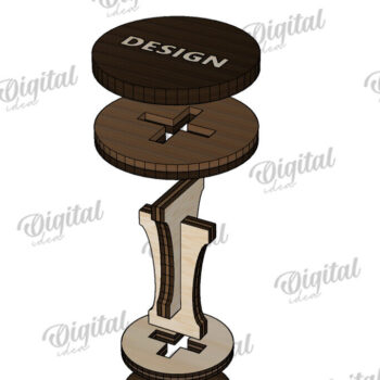 Intra απο ξύλο plywood 3mm-4mm πάχος – Σφραγίδα Αγίου Βαλεντίνου. Αγαπήστε το Δίασταση  20x20 cm INTRAFABR-114873338 - Image 2