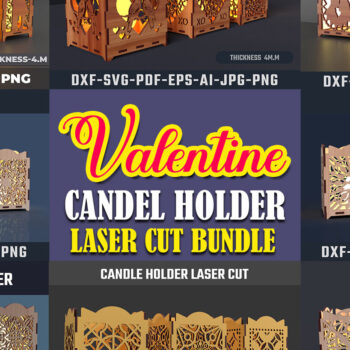 Intra απο ξύλο plywood 3mm-4mm πάχος – Πακέτο κοπής με λέιζερ Valentine Candel Δίασταση  20x20 cm INTRAFABR-90041174 - Image 1