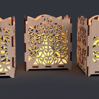 Intra απο ξύλο plywood 3mm-4mm πάχος – Πακέτο κοπής με λέιζερ Valentine Candel Δίασταση  20x20 cm INTRAFABR-90041174 - Image 2