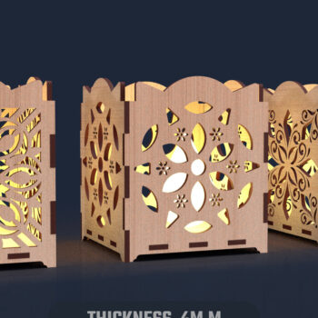 Intra απο ξύλο plywood 3mm-4mm πάχος – Πακέτο κοπής με λέιζερ Valentine Candel Δίασταση  20x20 cm INTRAFABR-90041174 - Image 6