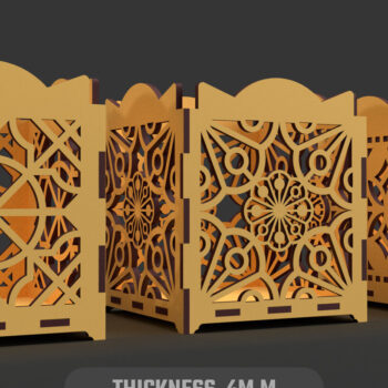 Intra απο ξύλο plywood 3mm-4mm πάχος – Πακέτο κοπής με λέιζερ Valentine Candel Δίασταση  20x20 cm INTRAFABR-90041174 - Image 8