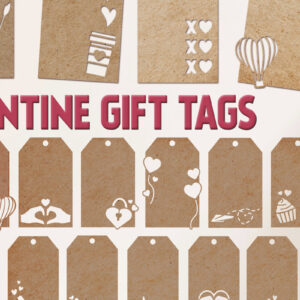 Intra απο ξύλο plywood 3mm-4mm πάχος – Valentine Tags Bundle Paper cut Δίασταση  20x20 cm INTRAFABR-88591510