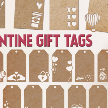 Intra απο ξύλο plywood 3mm-4mm πάχος – Valentine Tags Bundle Paper cut Δίασταση  20x20 cm INTRAFABR-88591510 - Image 1
