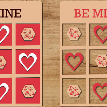 Intra απο ξύλο plywood 3mm-4mm πάχος – Πακέτο κοπής με λέιζερ για τα δάχτυλα του Αγίου Βαλεντίνου Δίασταση  20x20 cm INTRAFABR-51189046 - Image 2