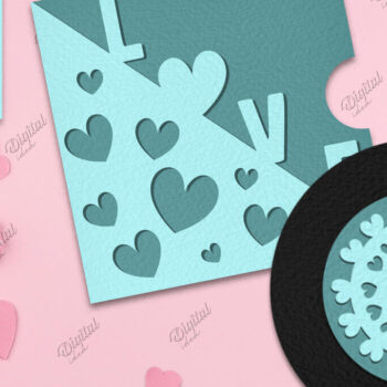 Intra απο ξύλο plywood 3mm-4mm πάχος – Χαρτί κοπής καρτών βινυλίου Valentine Δίασταση  20x20 cm INTRAFABR-85067059 - Image 1