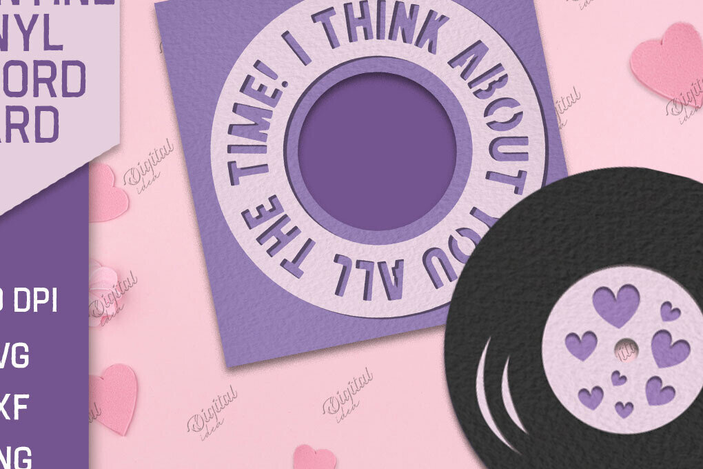 Intra απο ξύλο plywood 3mm-4mm πάχος – Χαρτί κοπής καρτών βινυλίου Valentine Δίασταση  20x20 cm INTRAFABR-85067094