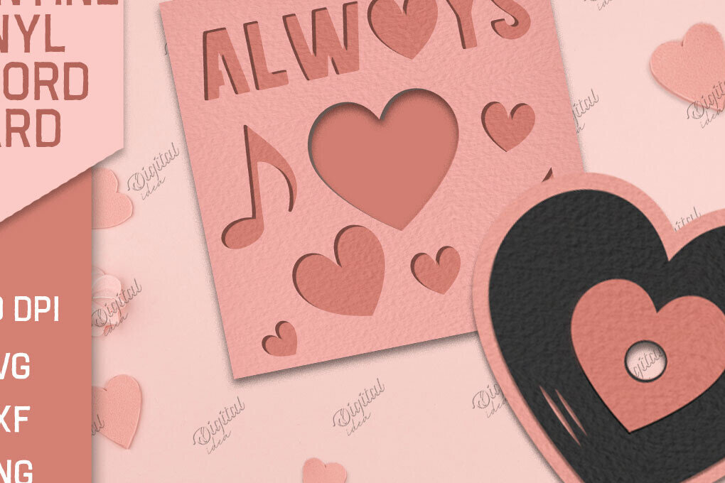 Intra απο ξύλο plywood 3mm-4mm πάχος – Χαρτί κοπής καρτών βινυλίου Valentine Δίασταση  20x20 cm INTRAFABR-85067139