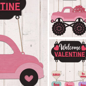 Intra απο ξύλο plywood 3mm-4mm πάχος – Πακέτο Signs Welcome Δίασταση  40x30 cm INTRAFABR-111210700 - Image 2