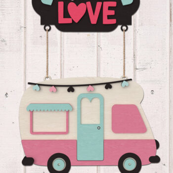 Intra απο ξύλο plywood 3mm-4mm πάχος – Πακέτο Signs Welcome Δίασταση  40x30 cm INTRAFABR-111210700 - Image 8