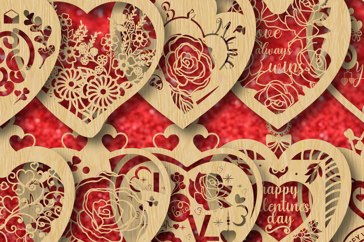 Intra απο ξύλο plywood 3mm-4mm πάχος – Βαλεντίνο Ξύλινο Στολίδι Καρδιάς 1007 Δίασταση  20x20 cm INTRAFABR-90010932