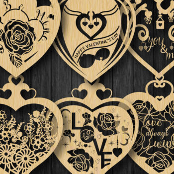 Intra απο ξύλο plywood 3mm-4mm πάχος – Βαλεντίνο Ξύλινο Στολίδι Καρδιάς 1007 Δίασταση  20x20 cm INTRAFABR-90010932 - Image 4