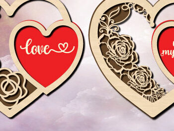 Intra απο ξύλο plywood 3mm-4mm πάχος – Βαλεντίνο Ξύλινο Στολίδι Καρδιάς 1314 Δίασταση  20x20 cm INTRAFABR-114530271 - Image 4