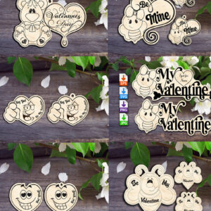 Intra απο ξύλο plywood 3mm-4mm πάχος – Μίνι πακέτο Valentines 14 Pattern Δίασταση  20x20 cm INTRAFABR-56735557