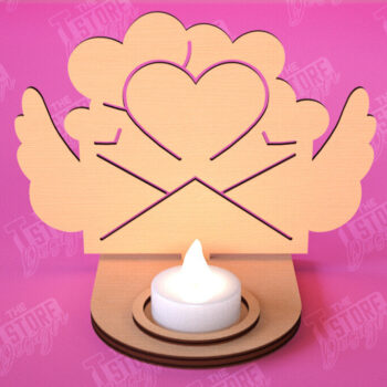 Intra απο ξύλο plywood 3mm-4mm πάχος – Πακέτο για κεριά Αγίου Βαλεντίνου | CNC Δίασταση  20x20 cm INTRAFABR-112523512 - Image 8