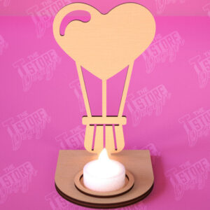 Intra απο ξύλο plywood 3mm-4mm πάχος – Κηροπήγιο Αγίου Βαλεντίνου | Κηροπήγιο Δίασταση  20x20 cm INTRAFABR-112523399