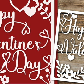 Intra απο ξύλο plywood 3mm-4mm πάχος – Κάρτα Αγίου Βαλεντίνου, Ευτυχισμένη Ημέρα του Αγίου Βαλεντίνου Δίασταση  20x20 cm INTRAFABR-120038776 - Image 1