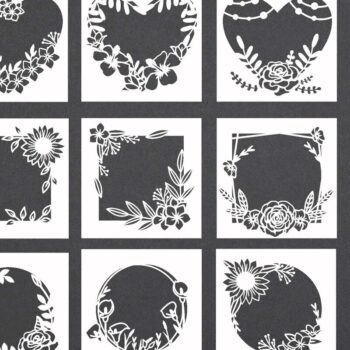 Intra απο ξύλο plywood 3mm-4mm πάχος – Κάρτες Αγίου Βαλεντίνου Πακέτο χαρτιού λουλουδιών Δίασταση  20x20 cm INTRAFABR-88672826 - Image 2