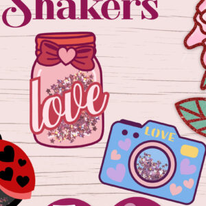 Intra απο ξύλο plywood 3mm-4mm πάχος – Πακέτο Valentines Confetti Shakers Δίασταση  20x20 cm INTRAFABR-88293463