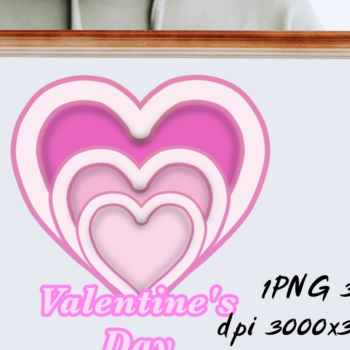 Intra απο ξύλο plywood 3mm-4mm πάχος – Ημέρα του Αγίου Βαλεντίνου 3D Δίασταση  20x20 cm INTRAFABR-53888005 - Image 6