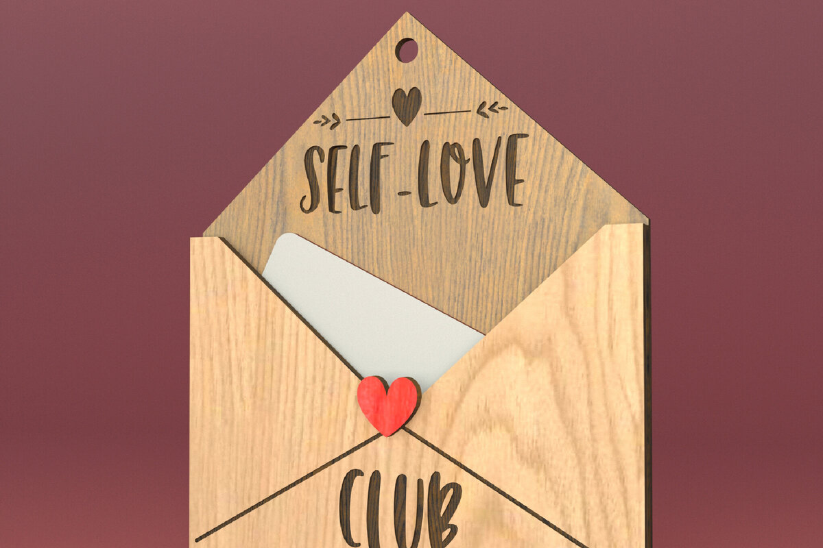 Intra απο ξύλο plywood 3mm-4mm πάχος – Ημέρα του Αγίου Βαλεντίνου. Θήκη 3D δωροκάρτας Δίασταση  20x20 cm INTRAFABR-82897571