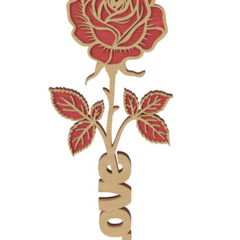 Intra απο ξύλο plywood 3mm-4mm πάχος – Πακέτο 3D ξύλινης διακόσμησης για την ημέρα του Αγίου Βαλεντίνου Δίασταση  20x20 cm INTRAFABR-111650840 - Image 5