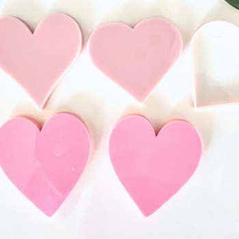 Intra απο ξύλο plywood 3mm-4mm πάχος – Ημέρα του Αγίου Βαλεντίνου 4 X Pink Hearts PNG Δίασταση  20x20 cm INTRAFABR-108996528 - Image 1