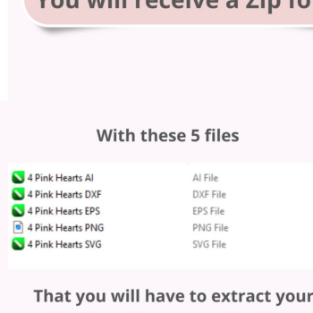 Intra απο ξύλο plywood 3mm-4mm πάχος – Ημέρα του Αγίου Βαλεντίνου 4 X Pink Hearts PNG Δίασταση  20x20 cm INTRAFABR-108996528 - Image 3