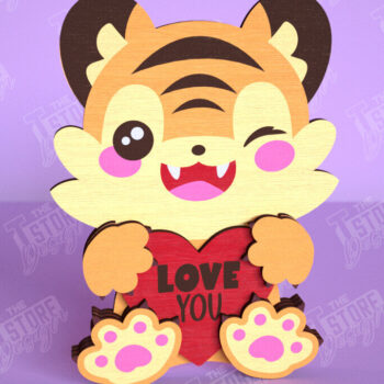 Intra απο ξύλο plywood 3mm-4mm πάχος – Πακέτο ζώων για την Ημέρα του Αγίου Βαλεντίνου | Δώρο Δίασταση  20x20 cm INTRAFABR-113529516 - Image 6