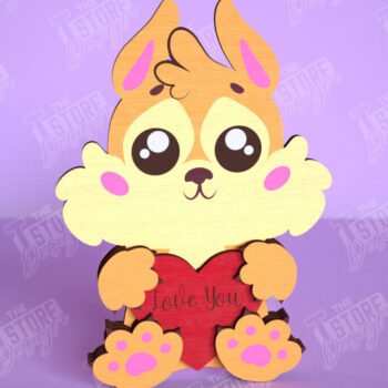 Intra απο ξύλο plywood 3mm-4mm πάχος – Πακέτο ζώων για την Ημέρα του Αγίου Βαλεντίνου | Δώρο Δίασταση  20x20 cm INTRAFABR-113529516 - Image 10