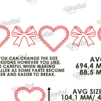 Intra απο ξύλο plywood 3mm-4mm πάχος – Πακέτο κοπής με λέιζερ πανό για την ημέρα του Αγίου Βαλεντίνου Δίασταση  20x20 cm INTRAFABR-113765854 - Image 8