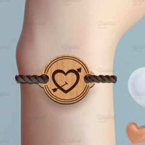 Intra απο ξύλο plywood 3mm-4mm πάχος – Βραχιόλι του Αγίου Βαλεντίνου με Δίασταση  20x20 cm INTRAFABR-85705717