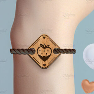 Intra απο ξύλο plywood 3mm-4mm πάχος – Βραχιόλι του Αγίου Βαλεντίνου με Δίασταση  20x20 cm INTRAFABR-85705754